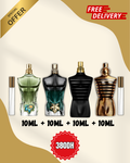 Pack / le beau + paradise garden + le male elixir + le mal le parfum