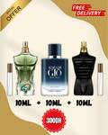Pack / le male le parfum + paradise garden + acqua de gio profondo